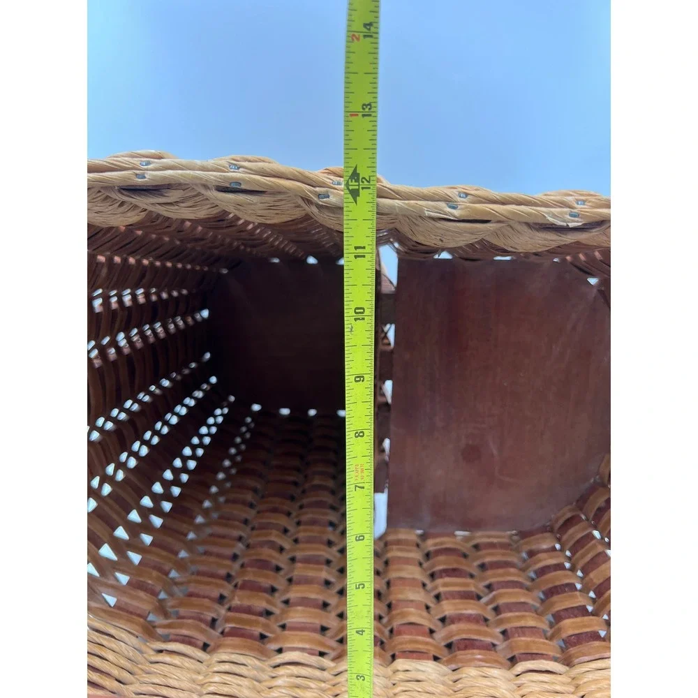 Mixon Family Baskets Handmade Wood Stair Basket Woven Step Storage Handle 2002